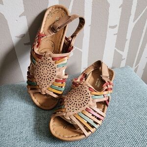 Naturalizer: NWOT Multicolor Genuine Leather Sandals